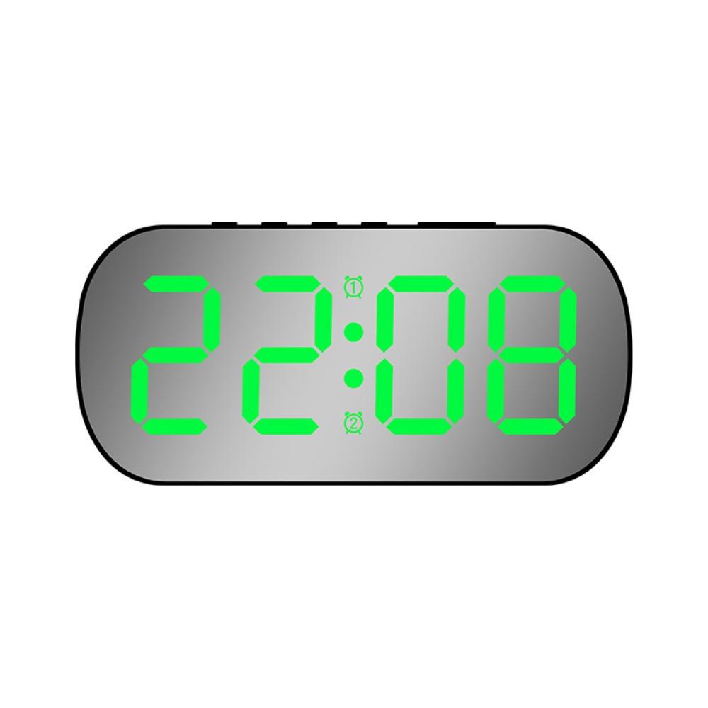 12/24H Format Digital Alarm Clock Quiet Temperature Display LED Digital Clock Large Screen Date Display Sleep Timer Home Decor