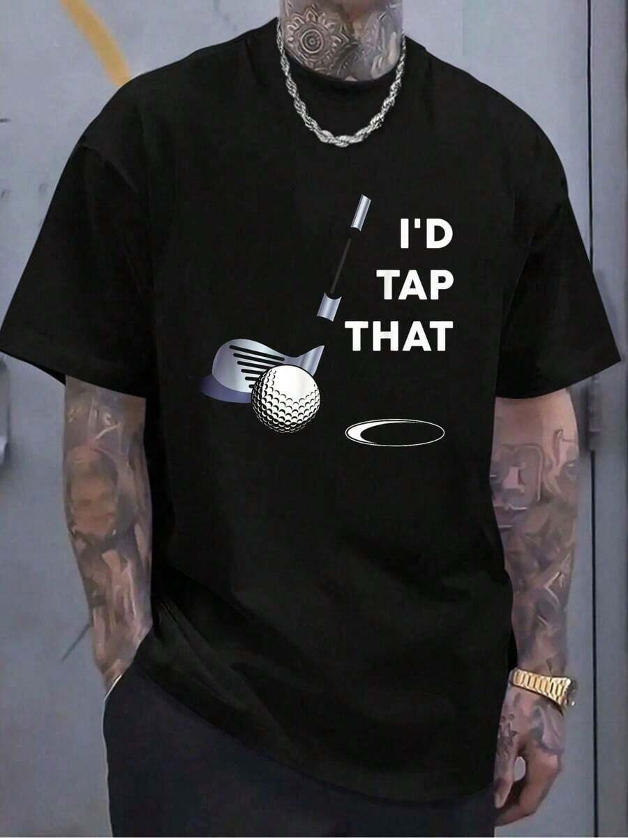 

I D Tap That Funny Golf Ball Tee Shirt For Golfing Players Unisex T-Shirt L