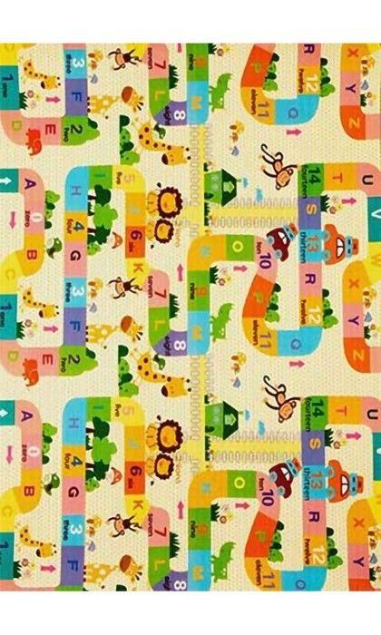 Tapis Enfant - COLLECTION DOT - 80x150 cm - Epaisseur 6mm - Antidérapant - Lavable en machine