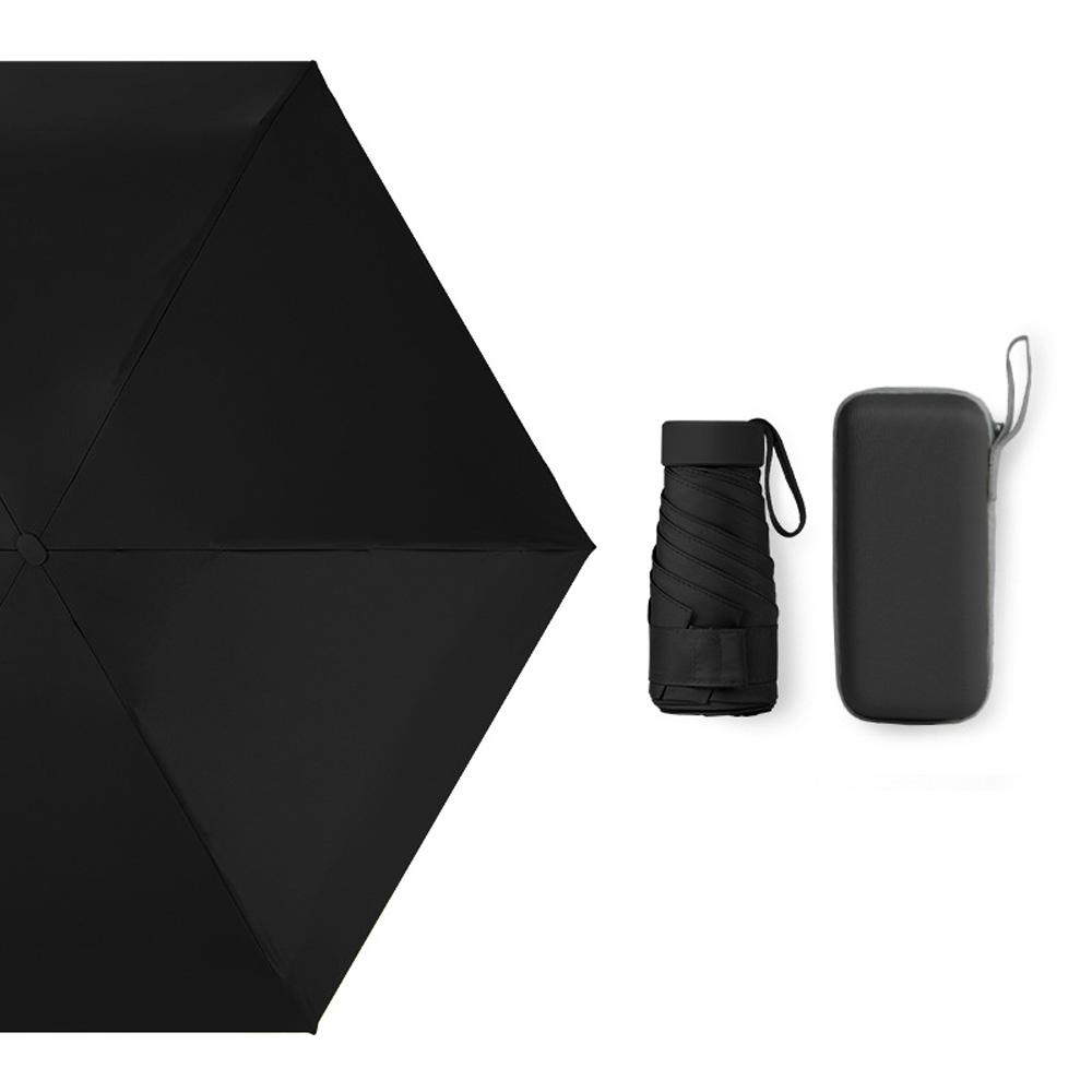 Mini Travel Sun Umbrella Waterproof Folding Umbrella Capsule Shape Umbrella with Case