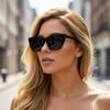 Slimming Retro Cat-eye Sunglasses; New Trend Street Photography Popular Sunglasses; Sun Protection Fashion Trend For Women 97086