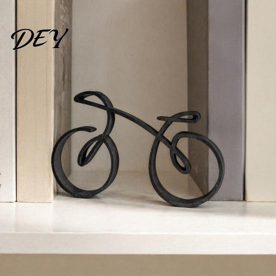 Einzigartige Wohnkultur Geschenke 3D Gedrucktes Fahrradornament, Abstrakte Fahrradskulptur für den Schreibtisch, Kreative Vielseitige Foto-Requisiten für Kreative Figur,