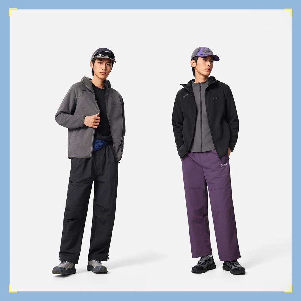 Li Ning Loose Fit Hooded Logo Jacket Men Jackets AWDVC43-6