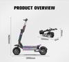 APEFOX T90 Ultra Pneus Off-Road de 13 Polegadas Patinete Elétrico 10000W Motores Duplos 72V40Ah, Freios a Disco Hidráulicos Autonomia 130-150KM Carga Máxima 150kg
