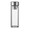 Portable Double Wall Tea Infuser Glass Tumbler