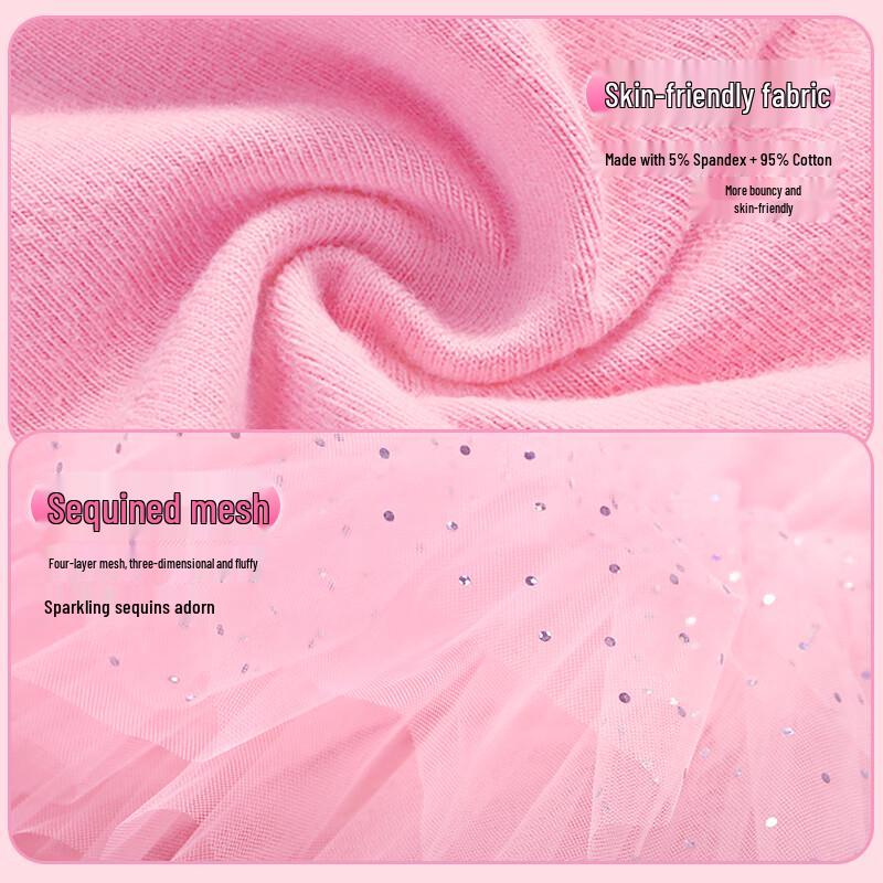 Girls' Pink Princess Ballet Leotard