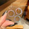 Bling Glitter Clear Camera Lens Protector for IPhone 17 Air 16 15 14 Pro Max Plus 13 Mini 17Air 17Pro 16Pro Tempered Glass Cover