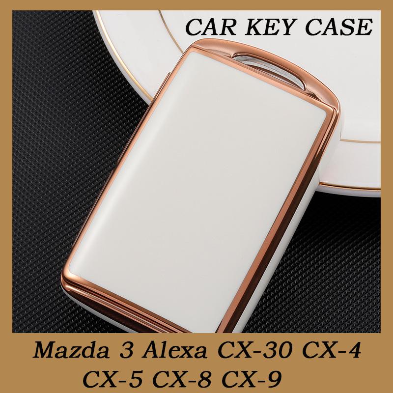 New Fashion TPU Car Key Case Cover For Mazda 3 Alexa CX-30 CX-4 CX-5 CX-8 CX-9  Auto Remote Shell Protection Accessories