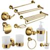 Double Layer Copper Bathroom Towel Rack