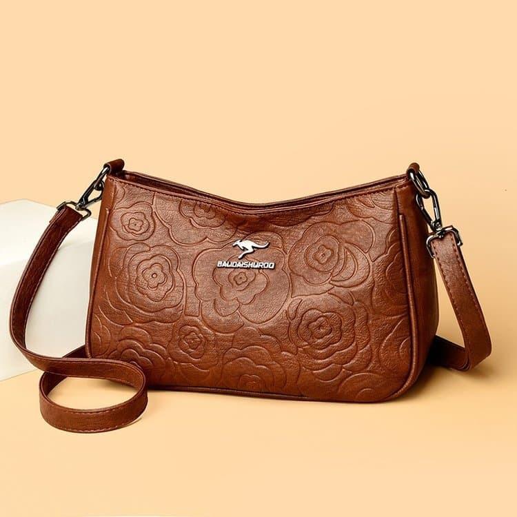 Embossed armpit bag women's shoulder messenger bag
