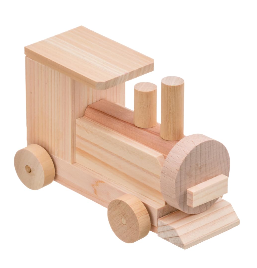 

Heiwa Industries MOCCO Wooden Craft Kit, Locomotive, Wooden Toy, Craft Vehicle, Ages 6 and Up