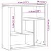 VidaXL Étagère murale vieux bois 45x16x45 cm bois d'ingénierie 856071