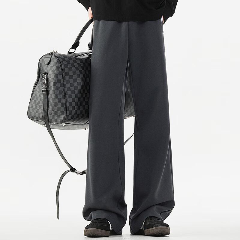 Fingercroxxit Men's Loose Fit Flared Casual Pants