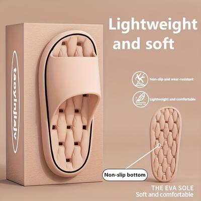 Women's EVA Slippers - Lightweight, Non-Slip, Quick-Dry, Comfortable for Home & Bathroom, Hand Washable, All-Season Wear