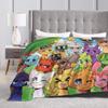 Cartoon Sprunki Music Game Blanket Fleece  Soft Throw Blanket for Bedding Couch Bed Rug
