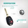 Replacement for Toyota 2012 2013 2014 2015 2016 Prius C Remote Entry Key Fob HYQ12BDM G Chip, New Uncut Blade; by AutoKeyMax (1)