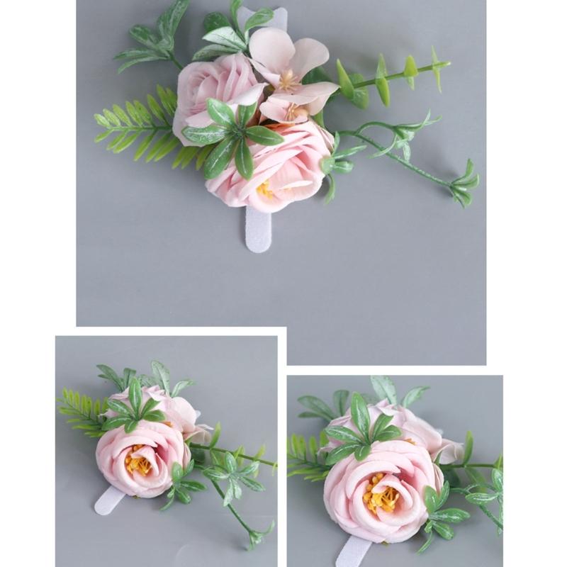 Trend Wrist Corsage with Artificial Rose for Create Beautiful Wedding Decors