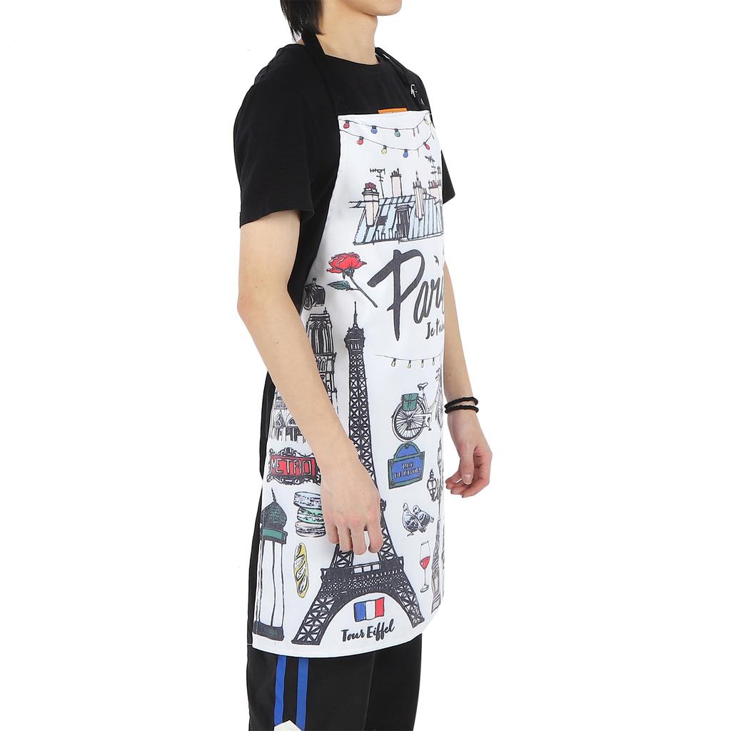 Fashion Printing Cartoon Kitchen Apron Unisex Cooking Home Cleaning Apron Accessory