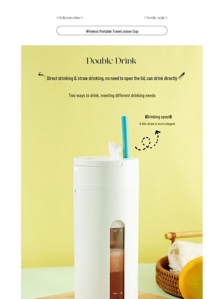 Portable Rechargeable Electric Blender & Ice Crusher Juicer Cup