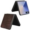 case for Samsung Galaxy Z Flip 7 FE Litchi pattern phone case protective cover hard shell full coverage Anti-Fingerprint plain