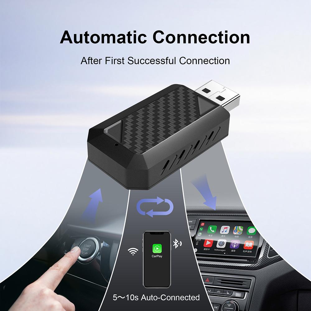 Carplay Drahtloser Adapter Android Auto 2-in-1 Smart Dongle 2025 5G WIFI Für iPhone Android Telefon Für Volvo Benz Mg Kia Chery VW
