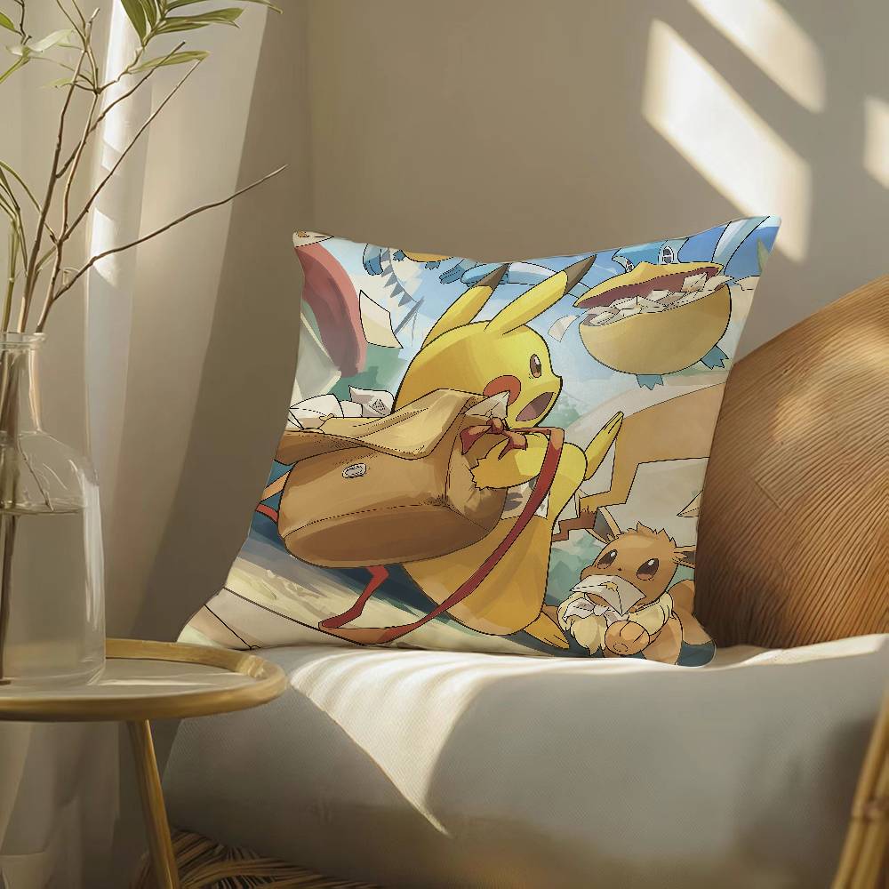 Pokemon Legendary Trio Anime Plush Pillow Cover Soft Short Plush Cushion Cover For Sofa Bedroom Home Decor Gift