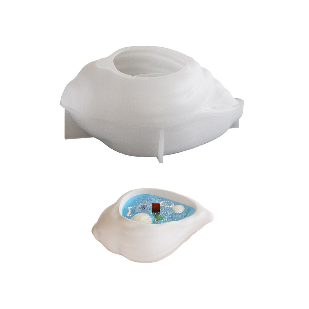 Conch Mould Silicone Tray for Epoxy Resin Castes Sea Snail Jewelry Plate Candle Holder Art Craft Home Decoration