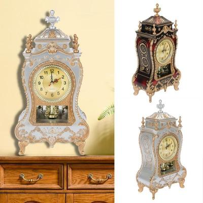 Masa Çalar Saati Vintage Saat Klasik Royalty Oturma Odası Masası Imperial Mobilya Yaratıcı