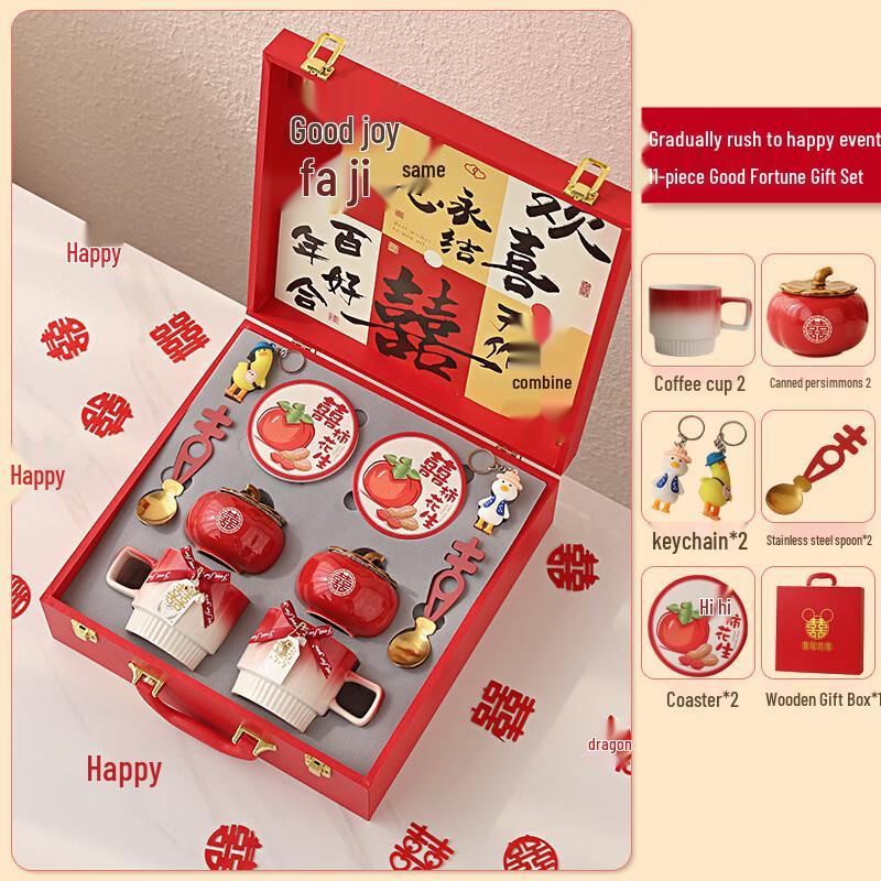 Wedding Couple Ceramic Cup & Candy Gift Set