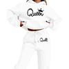 Womens Casual Hooded Sweatshirt Loose Pants Set With Letter Print Winter Wear