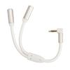 3.5mm 1 Male to 2 Female Headphone Splitter 20cm/7.87in Dual Output Aux Cord  for Phone
