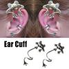 New Retro Silver Frog Ear Clip Trendy Classical Ethnic Style Earring Accessories Suitable For Women And Girls Jewelry Gifts