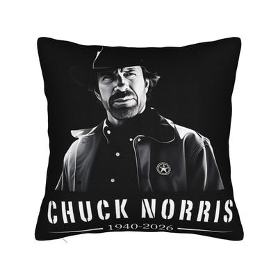 Housse de coussin Affiche Chuck Norris Housse de coussin drôle Pour Bureau Voiture Décoration Maison Housses de coussin