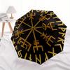 Viking Vegvisir Compass Norse Symbol Tapestry Wall Hanging DecorUmbrella, Portable 3-Fold Compact Umbrella for Men & Women ES28
