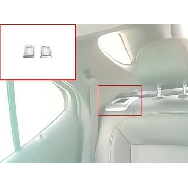 Fit For Chevrolet Equinox 2018-2022 Matte Silver Rear Seat Adjust Frame Trim 2pc