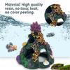 Coral Aquarium Decoration Fish Tank Resin Rock Mountain Cave Ornaments Betta Fish House for Betta Sleep Rest Hide Play Breed