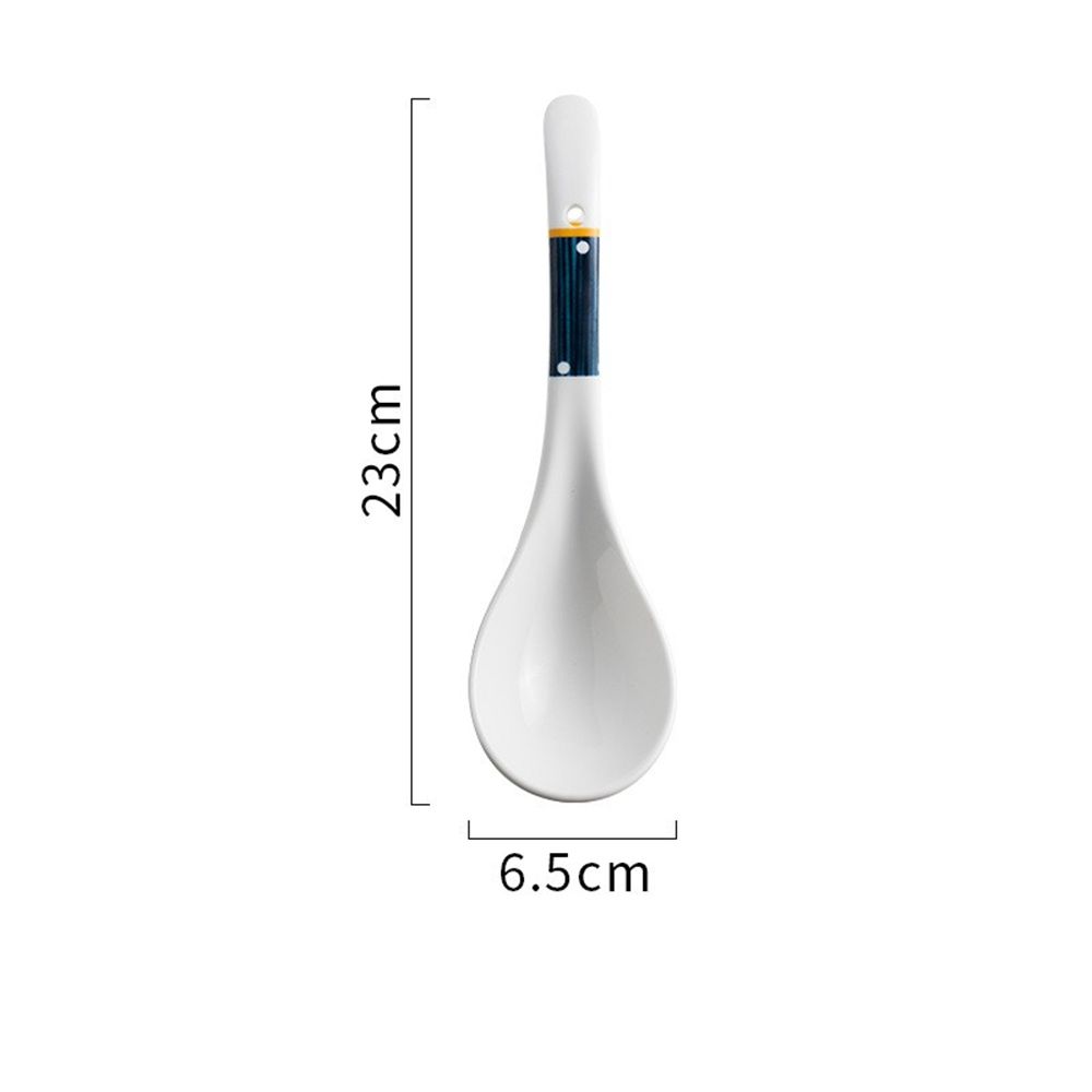 Glaze Porcelain Ice Cream Cooking Utensil Kitchenware Dinnerware Dinner Ramen Spoon Tableware Scoops Soup Ladle
