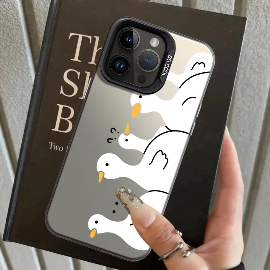 Case for iPhone 17 Pro Max XS 15 Plus 13 Pro 16 12 Air 14 11 XR Back Phone Cover Cute Duck