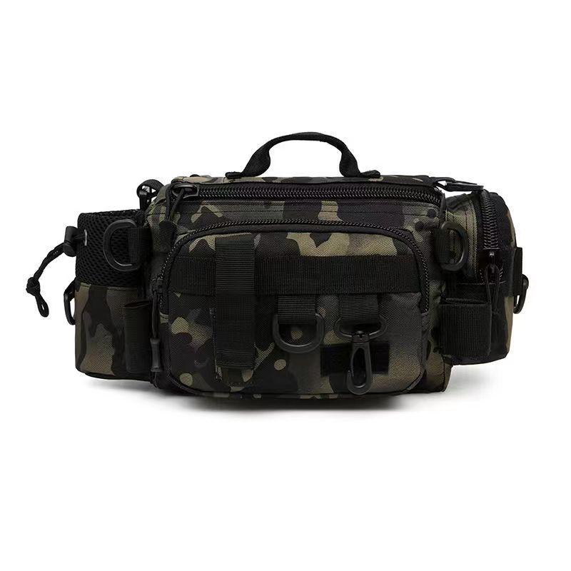 Multifunctional Waterproof Fishing Bag: Waist Pack, Shoulder Backpack, Crossbody, Rod Holder, Tackle Storage