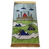 Cute Cartoon Prayer Rug Thickened Fleece Mat Gold Print Non Slip Floor Mat for Living Room