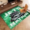 1pc New York Jets logo Print Area Rug - Soft, Washable Non-Slip Indoor Mat, Living Room, Home Office Decorative Rug,Office Decorative