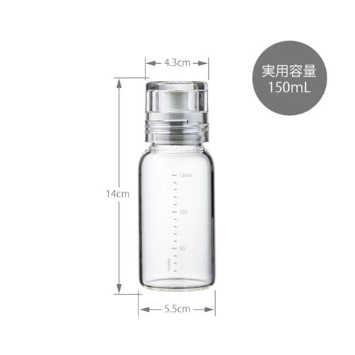 HARIO Dressing Bottle Slim 150ml Can be used with boiling water Pale Gray DBSN-150-PGR