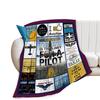 Herren Piloten Geschenk Decke Luftfahrt Kreative Decke Super Weich Bequem Flanell Decke
