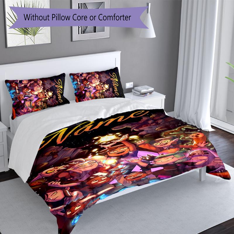 3pcs Custom Name The Owl House Bedding Set,Includes 1 Duvet Cover and 2 Pillowcases,All-season Bedroom Decor