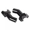 Black Top Cover 3.5 Inch Handlebar Risers Clamp For  Dyna Softail Sportster XL