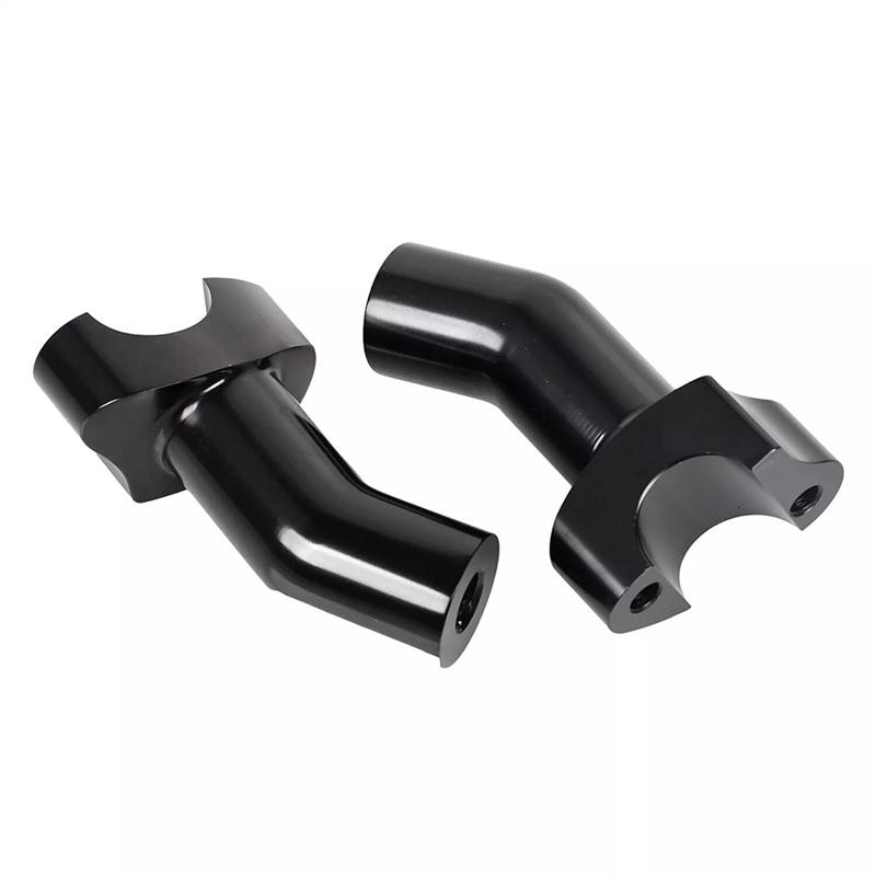 Black Top Cover 3.5 Inch Handlebar Risers Clamp For Dyna Softail Sportster XL
