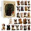 Cat Lovers Advent Calendar Christmas Countdown Calendar 2D Acrylic Cute Cat Calendar Artistic Holiday Ornament for Christmas