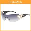 Y2k Herz Sonnenbrille Mode Randlos UV400 Sonnenschutz Für Street Style