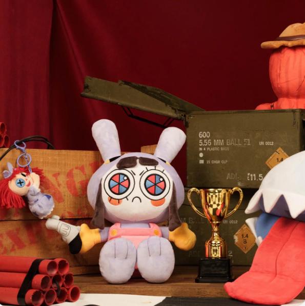 Genuine The Amazing Digital Pomni Plush Toy Soft Stuffed Clown Collectible Merchandise For Animation Fans Home Decor