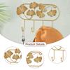 Wall Hook Wall Mount Multipurpose Ornament Leaf Design Easy to Install Decorative for Balcony Dorm Garden Bathroom Kitchen